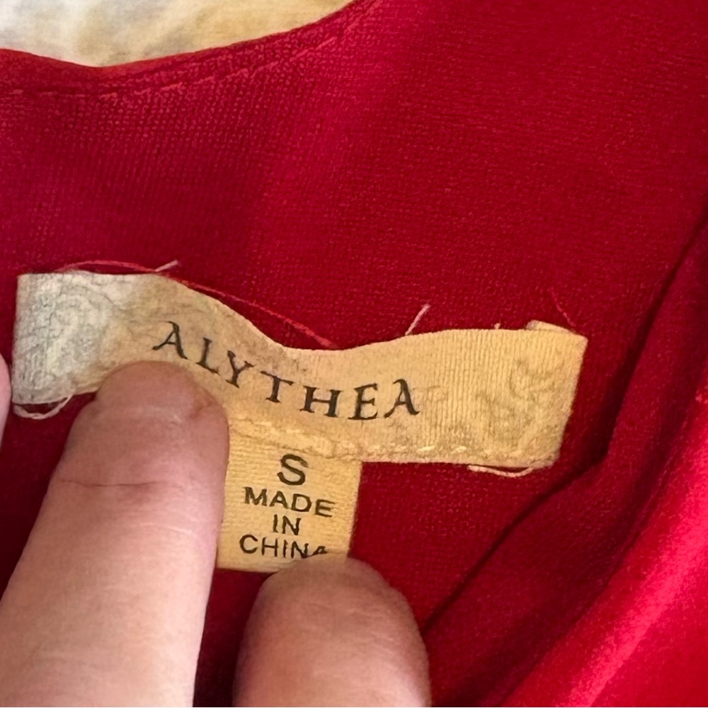 Alythea Vibrant Red Ruffled Blouse - Picture 13 of 16